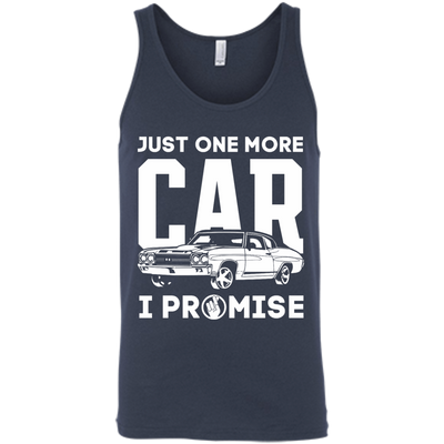 Just One More Car I Promise-T-Shirt & Hoodie-Unisex Tank-Navy
