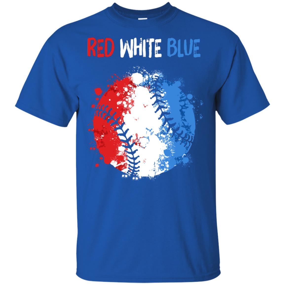 4Th Of July Red White Blue Baseball Lovers Patriotic-T-Shirt & Hoodie-Classic T-Shirt-Royal