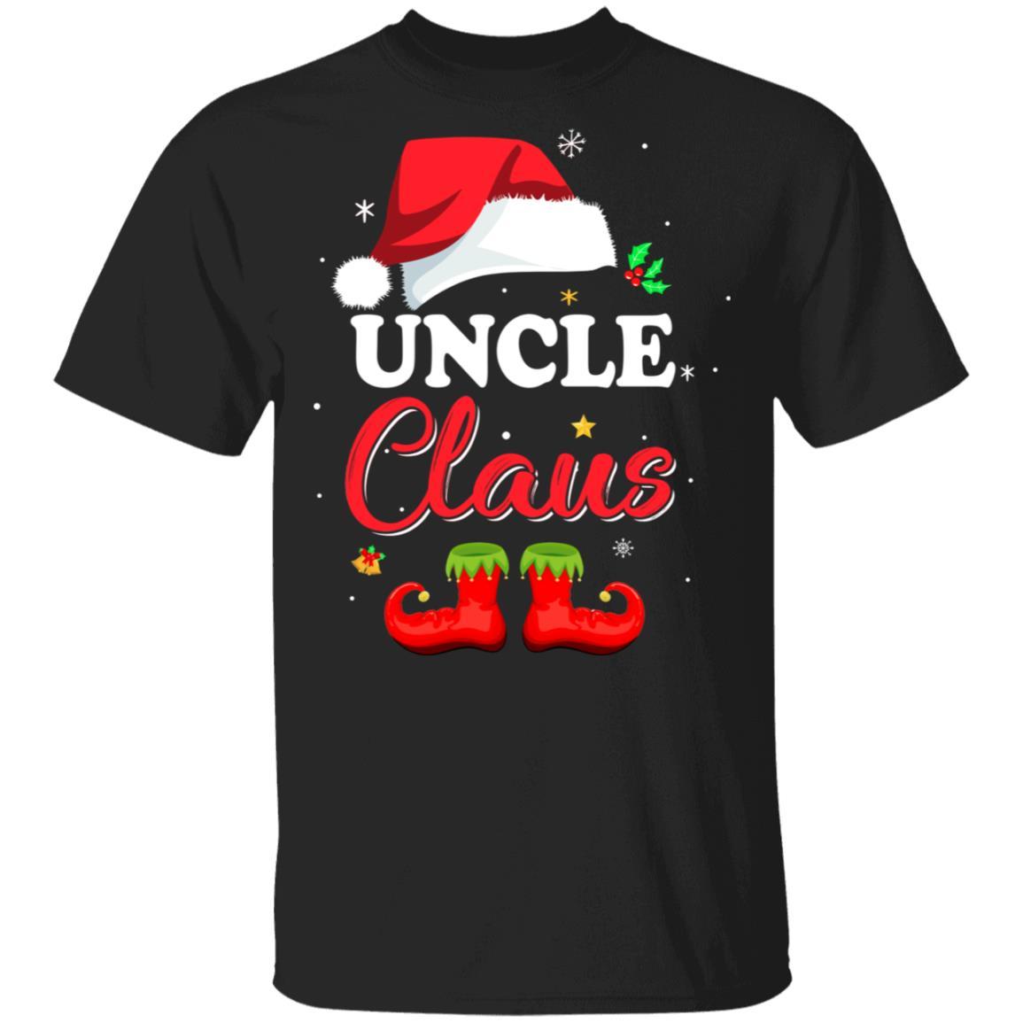 Santa Uncle Claus Matching Family Pajamas Christmas Gifts-T-Shirt & Sweatshirt-Classic T-Shirt-Black