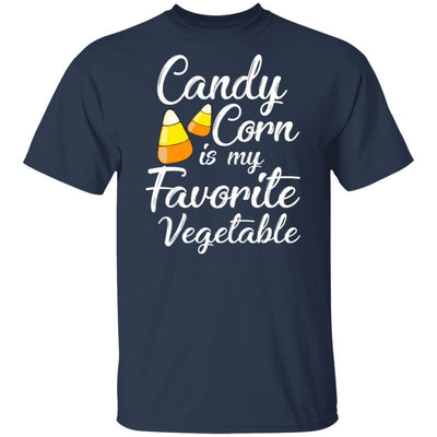 Candy Corn Is My Favorite Vegetable Halloween Costume Party-T-Shirt & Hoodie-Classic T-Shirt-Navy