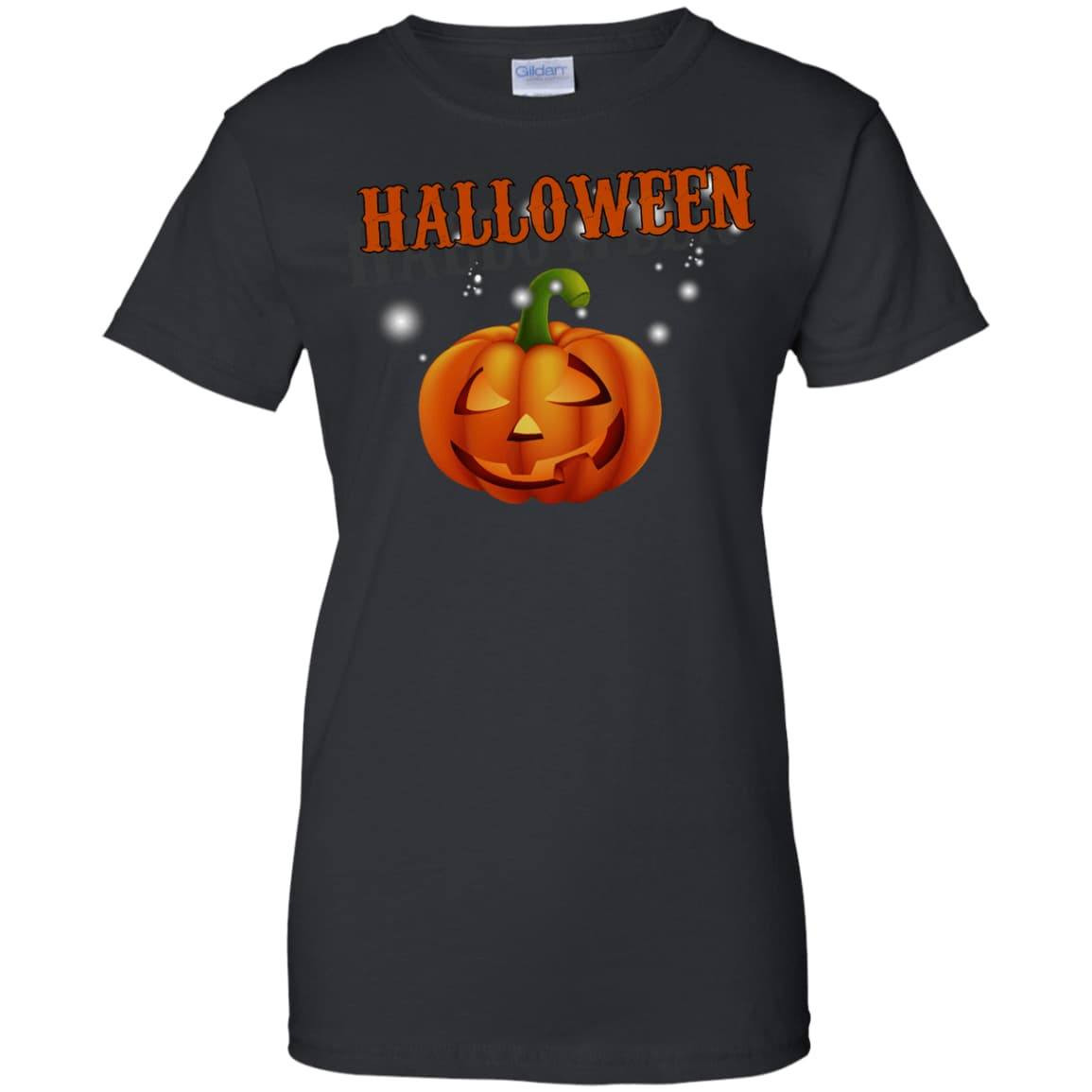 Glowing Pumpkin Cool Halloween-T-Shirt & Hoodie-Women's T-Shirt-Black