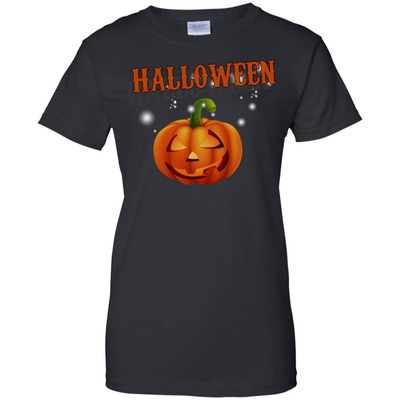 Glowing Pumpkin Cool Halloween-T-Shirt & Hoodie-Women's T-Shirt-Black