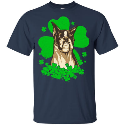 Boxer St. Patrick's Day Clovers-T-Shirt & Hoodie-Classic T-Shirt-Navy