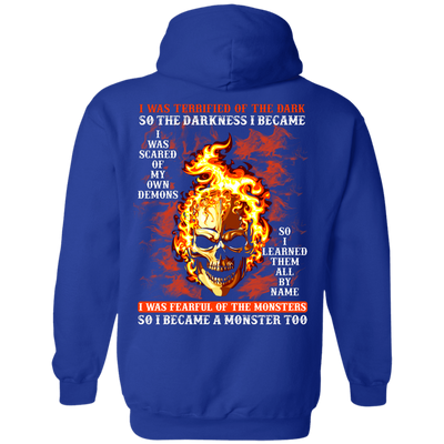 I BECAME THE MONSTER LIKE THAT T Shirt-T-Shirt & Hoodie-Pullover Hoodie-Royal