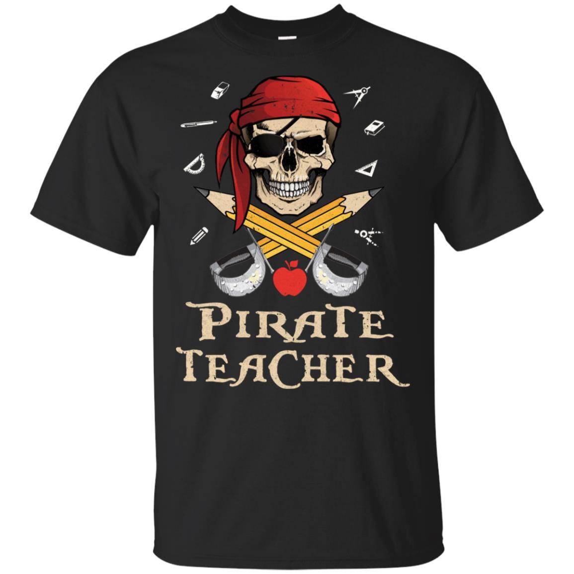 Funny Pirate Teacher Halloween Skull Adult Gift