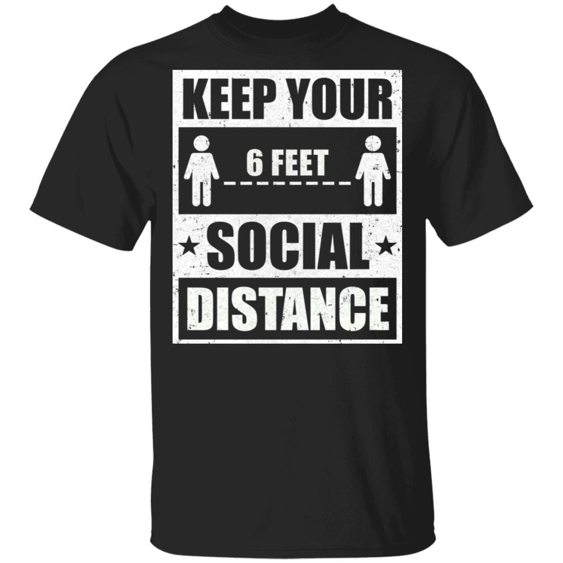 Social Distancing Keep Your Social Distance Cute-T-Shirt & Hoodie-Classic T-Shirt-Black