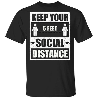 Social Distancing Keep Your Social Distance Cute-T-Shirt & Hoodie-Classic T-Shirt-Black