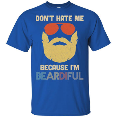 Vintage Don't Hate Me Because Im Beardiful Funny Beard-T-Shirt & Hoodie-Classic T-Shirt-Royal