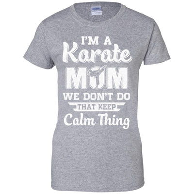 Funny Karate Mom Fighting Kyokushin Gifts-T-Shirt & Hoodie-Women's T-Shirt-Sport Grey
