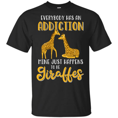 Everybody Has An Addiction Mine Just Happens To Be Giraffes-T-Shirt & Tank Top-Classic T-Shirt-Black