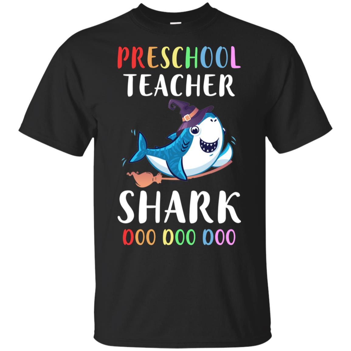 Preschool Teacher Shark Doo Doo Doo Halloween-T-Shirt & Hoodie-Classic T-Shirt-Black