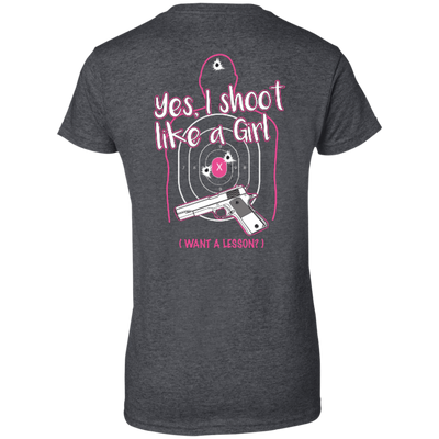 I Shoot Like A Girl-T-Shirt & Hoodie-Women's T-Shirt-Dark Heather