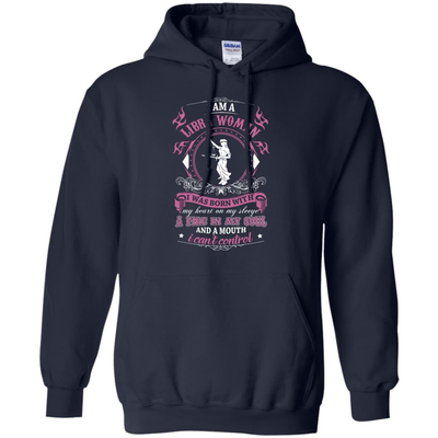 I Am A Libra Woman I Was Born With-T-Shirt & Hoodie-Pullover Hoodie-Navy