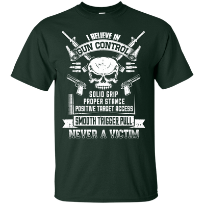 I Believe In Gun Control-T-Shirt & Hoodie-Classic T-Shirt-Forest Green