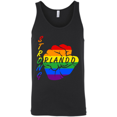 Strong Orlando LGBT-T-Shirt & Hoodie-Unisex Tank-Black