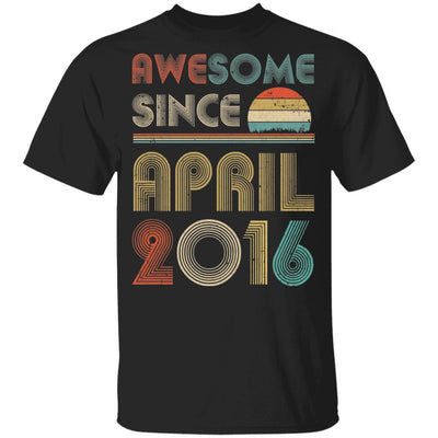 Awesome Since April 2016 Vintage 5th Birthday Gifts Youth-Youth Shirt-Youth T-Shirt-Black