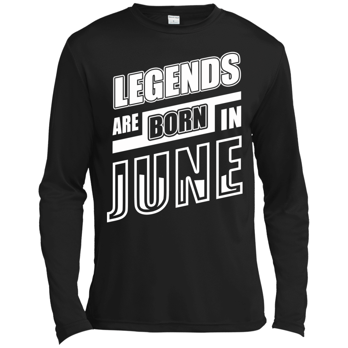 Legends are born in JUNE-T-Shirt & Hoodie-Long Sleeve T-Shirt-Black