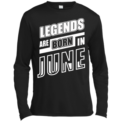 Legends are born in JUNE-T-Shirt & Hoodie-Long Sleeve T-Shirt-Black