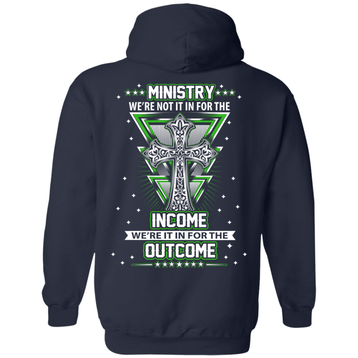Ministy In It For The Outcome-T-Shirt & Hoodie-Pullover Hoodie-Navy