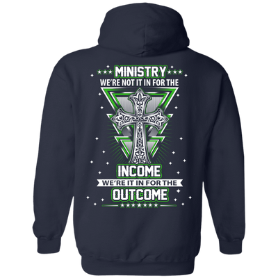 Ministy In It For The Outcome-T-Shirt & Hoodie-Pullover Hoodie-Navy