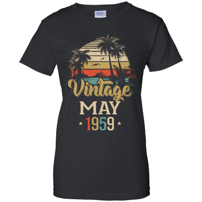 Retro Classic Vintage May 1959 62th Birthday Gift-T-Shirt & Hoodie-Women's T-Shirt-Black
