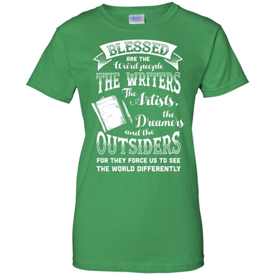 Blessed Are The Weird People The Writers-T-Shirt & Hoodie-Women's T-Shirt-Irish Green