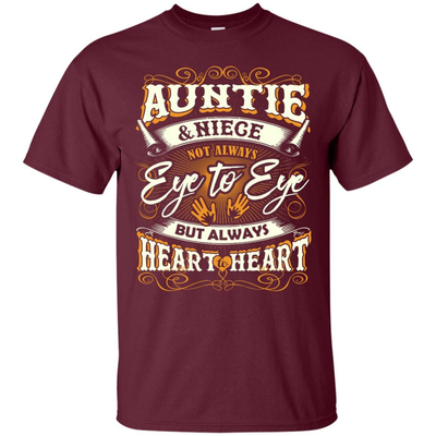 Auntie And Niece Not Always Eye To Eye-T-Shirt & Hoodie-Classic T-Shirt-Maroon