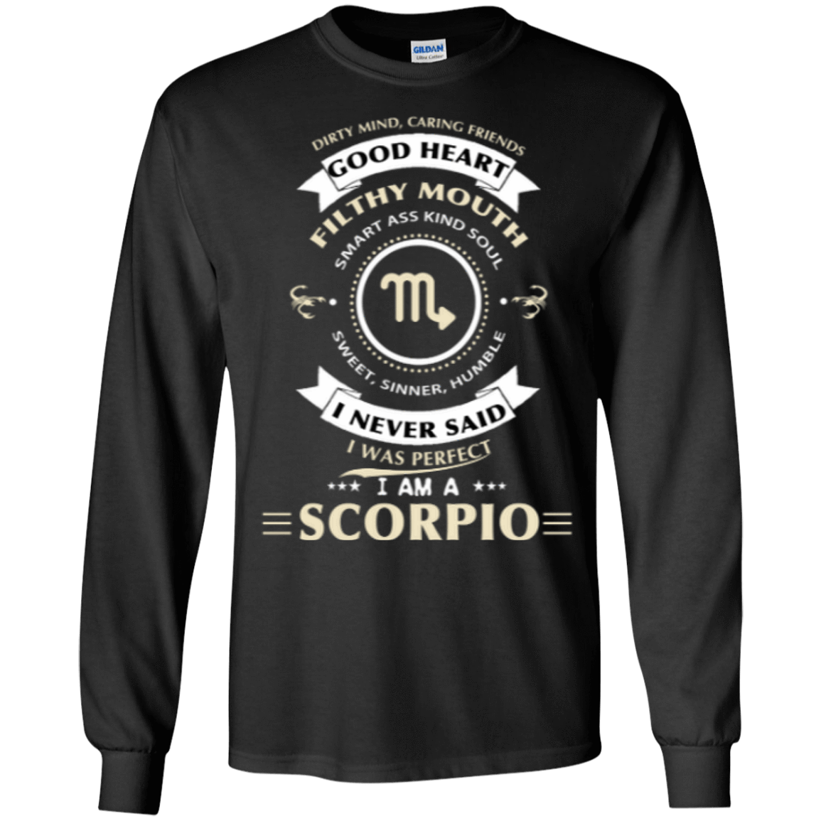 I'm A Scorpio-T-Shirt & Hoodie-Long Sleeve T-Shirt-Black