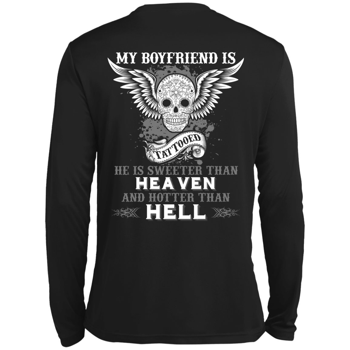 My Boyfriend Is Tattooted-T-Shirt & Hoodie-Long Sleeve T-Shirt-Black