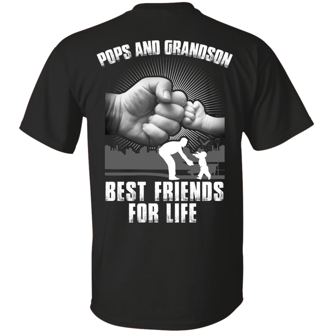 Pops And Grandson Best Friends For Life-T-Shirt & Hoodie-Classic T-Shirt-Black