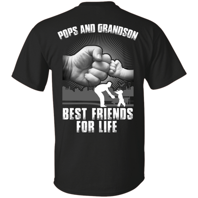 Pops And Grandson Best Friends For Life-T-Shirt & Hoodie-Classic T-Shirt-Black