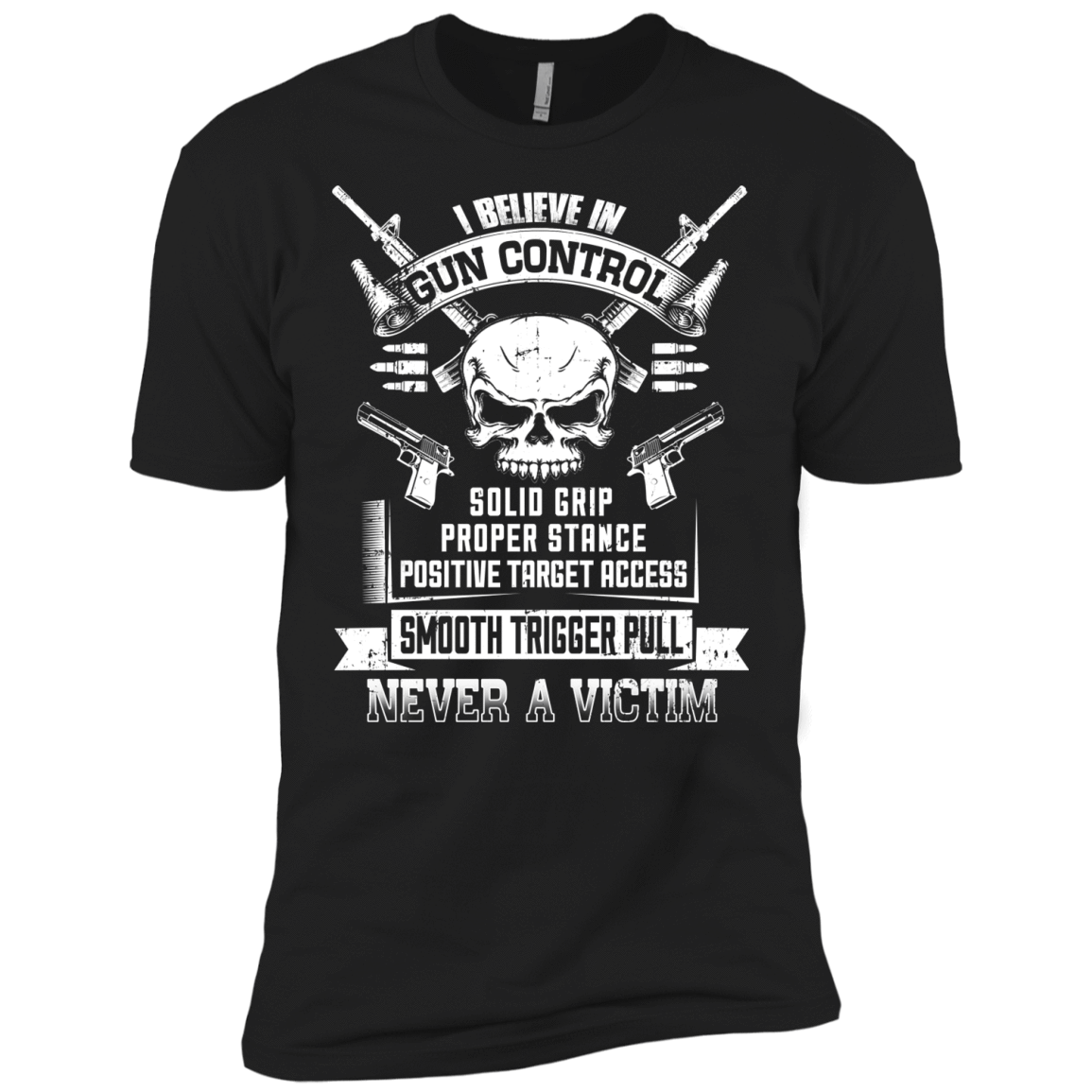 I Believe In Gun Control-T-Shirt & Hoodie-Premium T-Shirt-Black