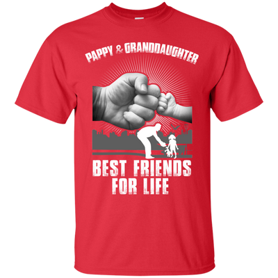 Pappy And Granddaughter Best Friends For Life-T-Shirt & Sweatshirt-Classic T-Shirt-Red