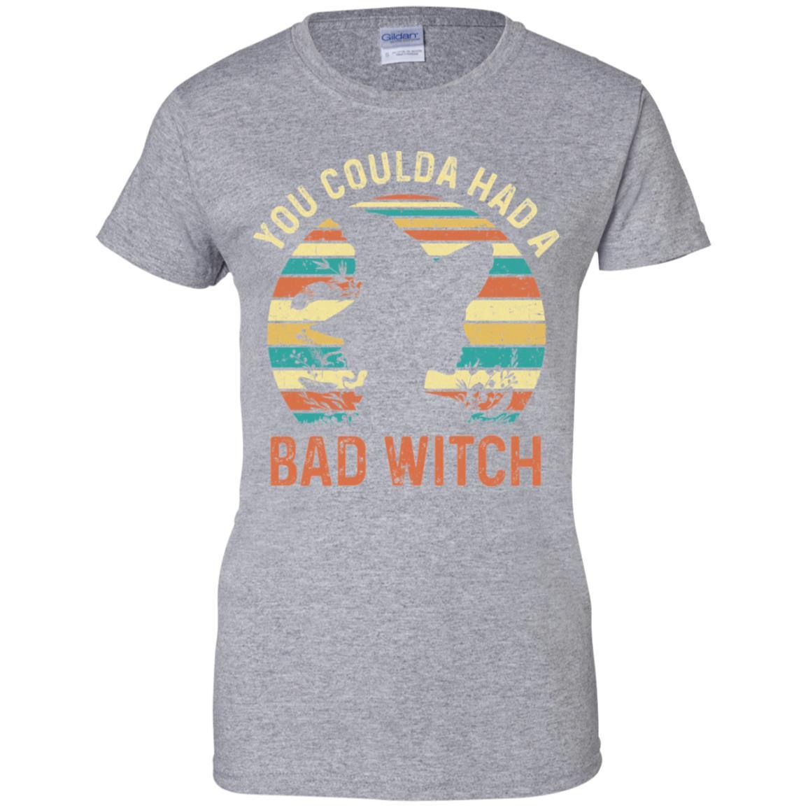 You Coulda Had A Bad Witch Halloween Funny Gift Awesome-T-Shirt & Hoodie-Women's T-Shirt-Sport Grey