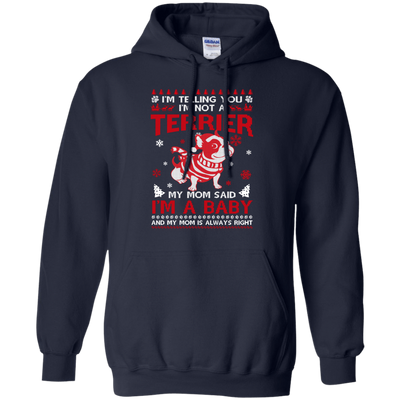 I'm Telling You I'm Not A Terrier-T-Shirt & Hoodie-Pullover Hoodie-Navy