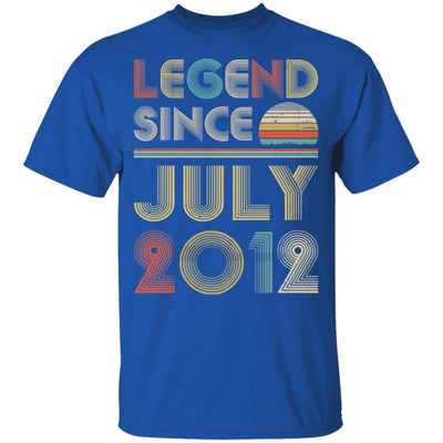Legend Since July 2012 Vintage 9th Birthday Gifts Youth-Youth Shirt-Youth T-Shirt-Royal