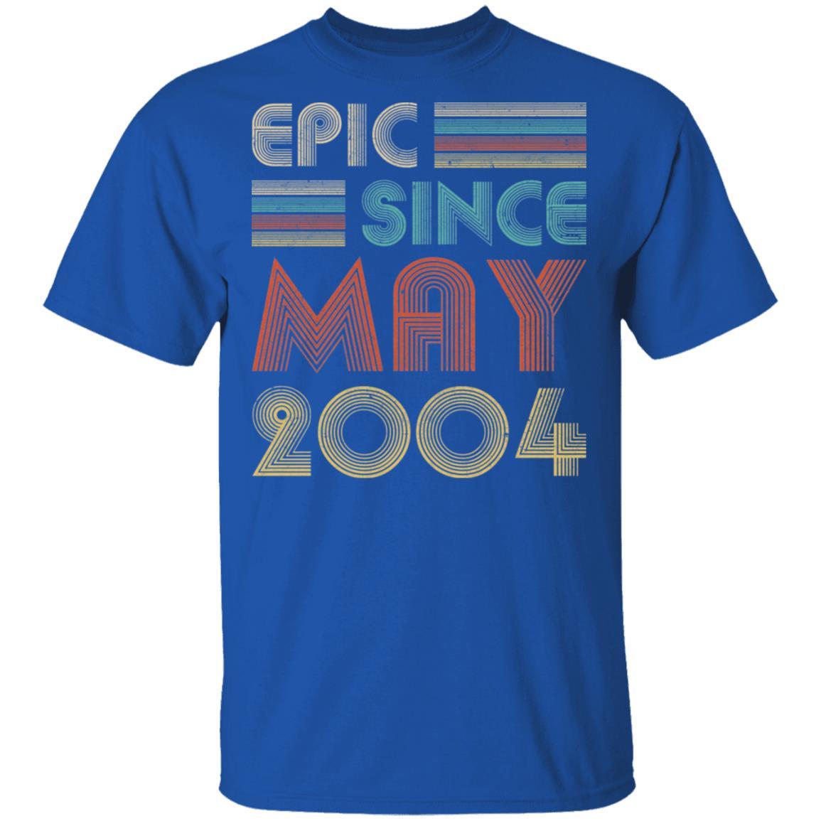 Epic Since May 2004 Vintage 17th Birthday Gifts-T-Shirt & Hoodie-Classic T-Shirt-Royal