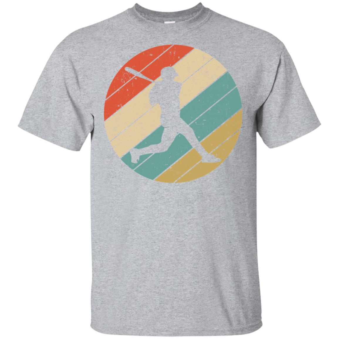 Retro Vintage Baseball Softball Gifts-T-Shirt & Tank Top-Classic T-Shirt-Sport Grey