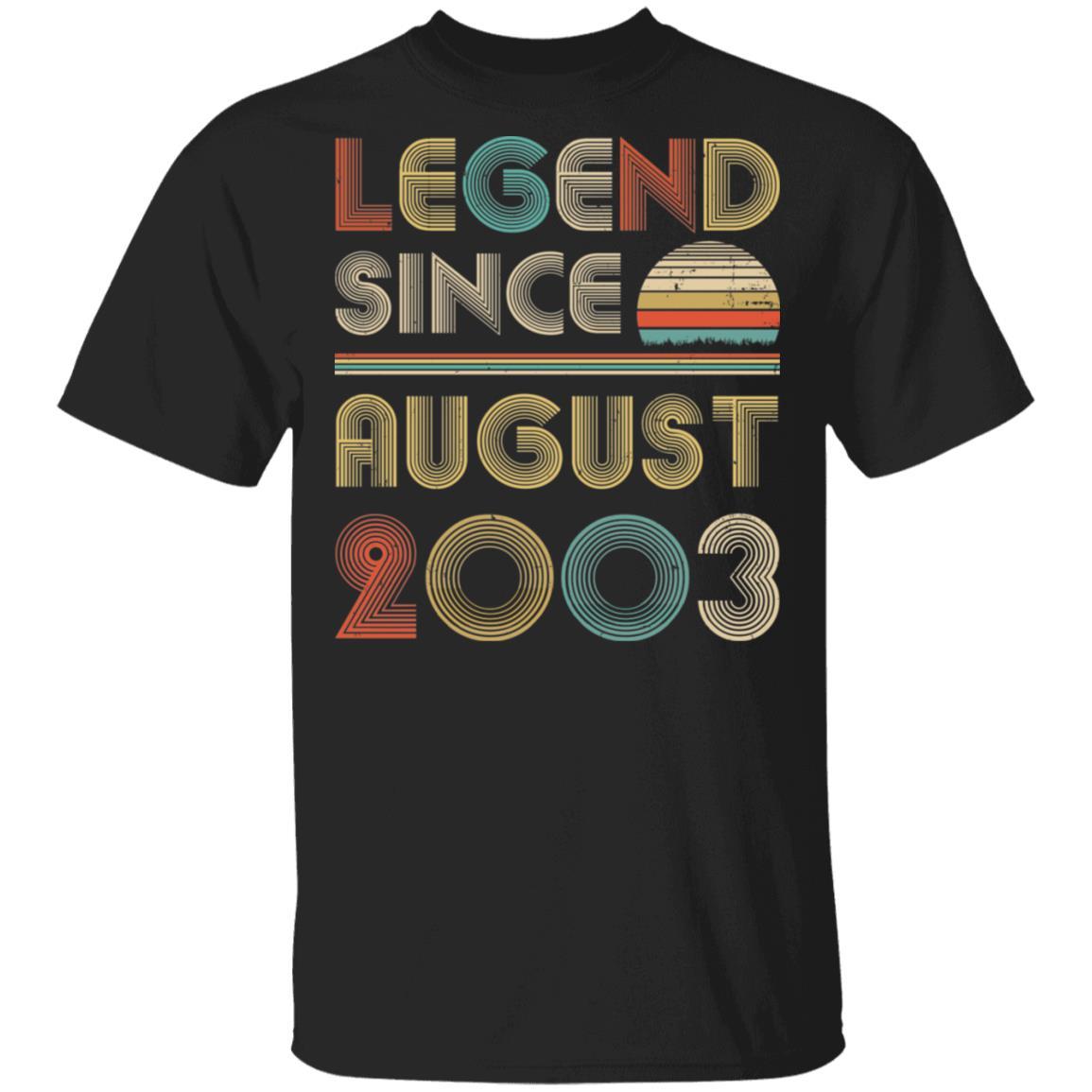 Legend Since August 2003 Vintage 19th Birthday Gifts