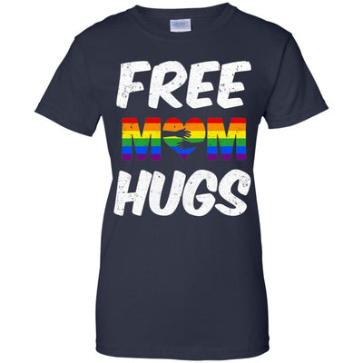 LGBT Pride Month Free Mom Hugs-T-Shirt & Hoodie-Women's T-Shirt-Navy