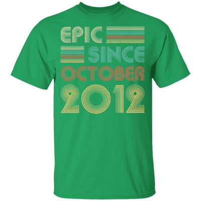 Epic Since October 2012 Vintage 9th Birthday Gifts Youth-Youth Shirt-Youth T-Shirt-Irish Green