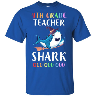 4th Grade Teacher Shark Doo Doo Doo Halloween-T-Shirt & Hoodie-Classic T-Shirt-Royal