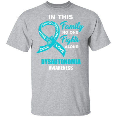 In This School No One Fights Dysautonomia Awareness Alone-T-Shirt & Hoodie-Classic T-Shirt-Sport Grey