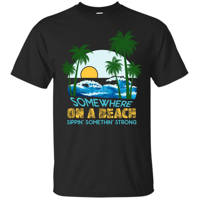 Somewhere On A Beach-T-Shirt & Hoodie-Classic T-Shirt-Black