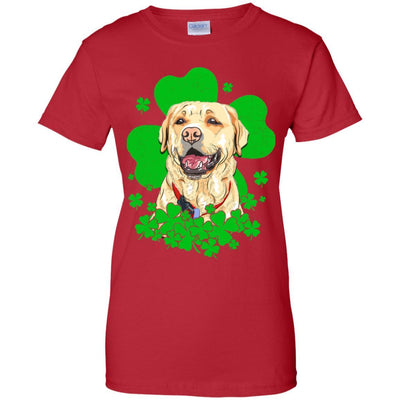 Labrador St. Patrick's Day Clovers-T-Shirt & Hoodie-Women's T-Shirt-Red