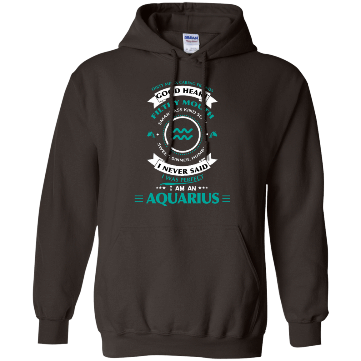I'm An Aquarius-T-Shirt & Hoodie-Pullover Hoodie-Dark Chocolate