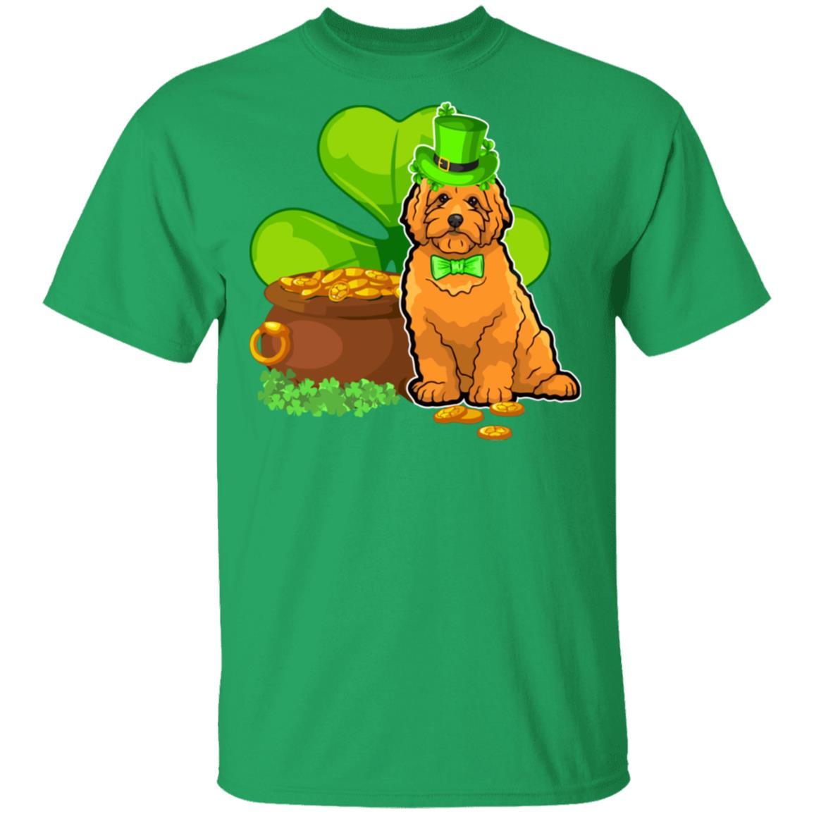 Goldendoodle St Patrick's Day Irish Dog Lover Funny Gifts-T-Shirt & Hoodie-Classic T-Shirt-Irish Green