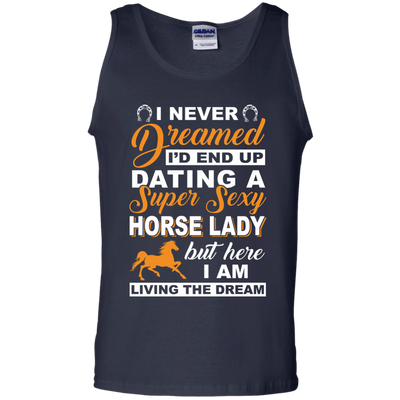 I'd End Up Dating A Super Sexy Horse Lady-T-Shirt & Hoodie-Unisex Tank-Navy