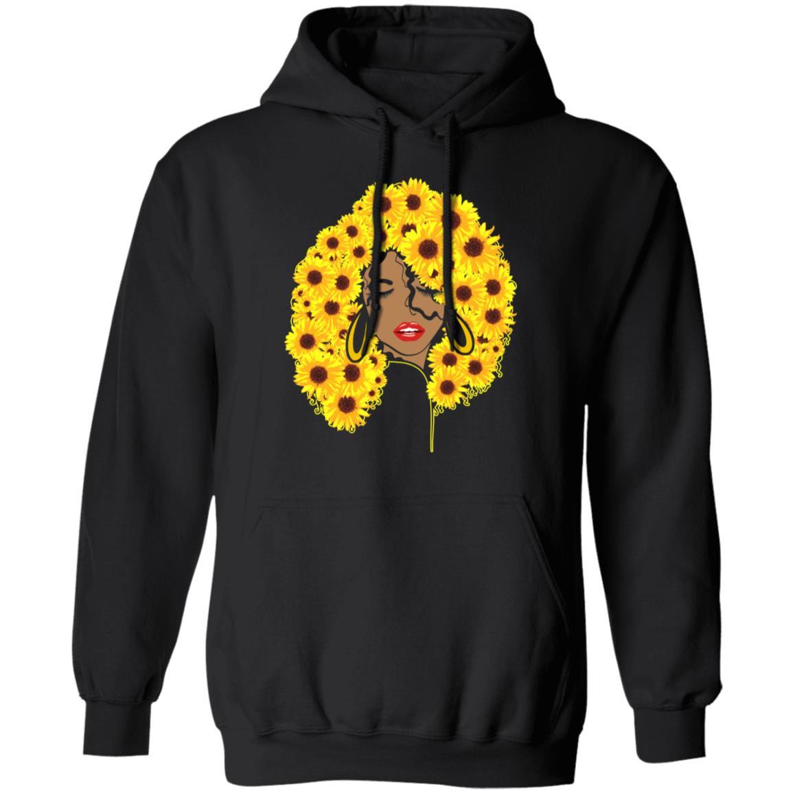 Black Girl Are Sunflowers-T-Shirt & Tank Top-Pullover Hoodie-Black