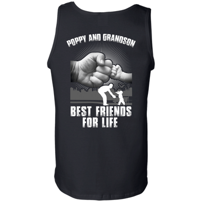 Poppy And Grandson Best Friends For Life-T-Shirt & Hoodie-Unisex Tank-Black